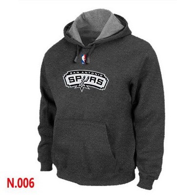 Men's San Antonio Spurs Dark Grey Printed Pullover Hoodie