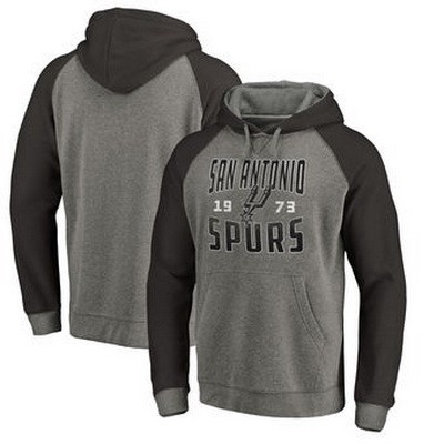 Men's San Antonio Spurs Gray 1 Printed Pullover Hoodie