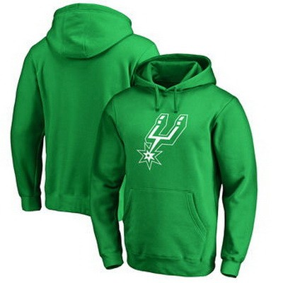 Men's San Antonio Spurs Green Printed Pullover Hoodie