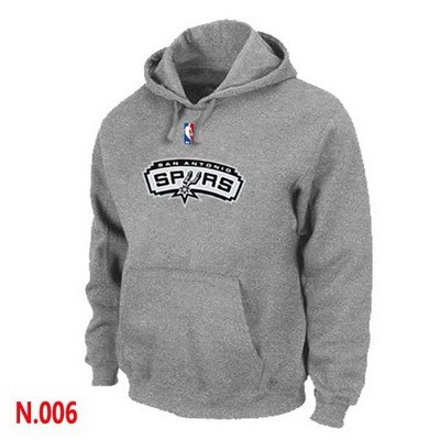 Men's San Antonio Spurs Grey Printed Pullover Hoodie