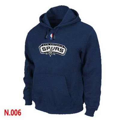 Men's San Antonio Spurs Navy Blue Printed Pullover Hoodie