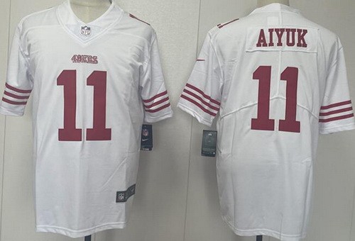 Men's San Francisco 49ers #11 Brandon Aiyuk Limited White Vapor Jersey