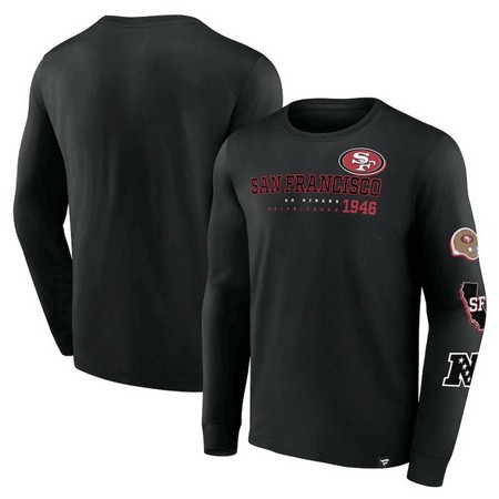 Men's San Francisco 49ers Black High Whip Pitcher Sweatshirts
