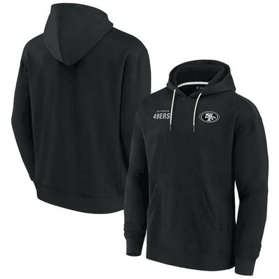 Men's San Francisco 49ers Black Super Soft Fleece Pullover Hoodie