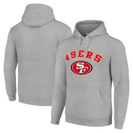 Men's San Francisco 49ers Starter Gray Logo Pullover Hoodie