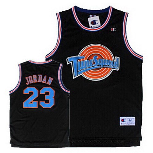 Men's Space Jam Tune Squad #23 Michael Jordan Black Basketball Jersey
