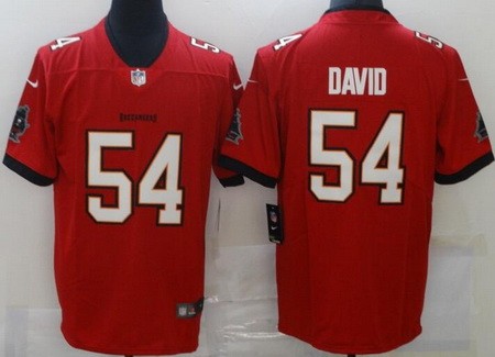 Men's Tampa Bay Buccaneers #54 Lavonte David Limited Red Vapor Untouchable Jersey