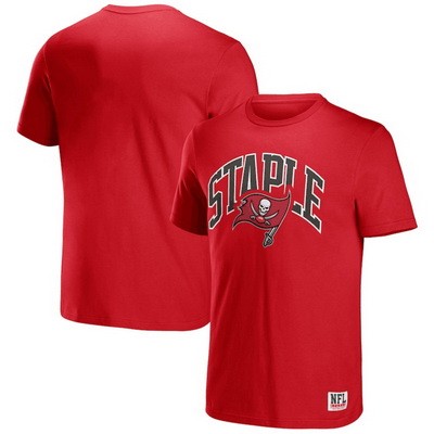 Men's Tampa Bay Buccaneers Red NFL x Staple Logo Lockup T Shirt
