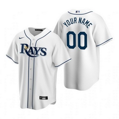 Men's Tampa Bay Rays CustomizedWhite 2020 Cool Base Jersey