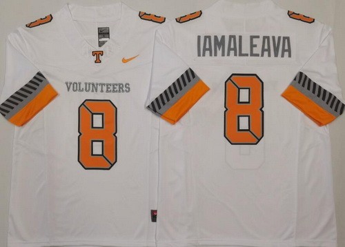 Men's Tennessee Volunteers #8 Nico Iamaleava Limited White 2025 College Football Jersey