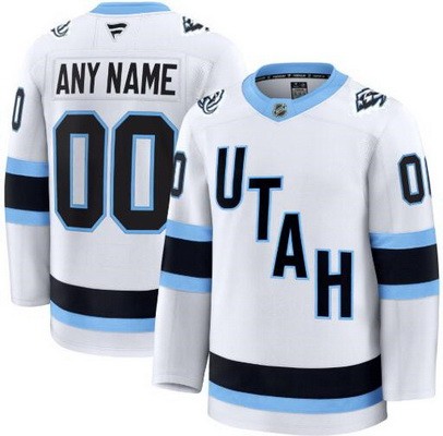 Men's Utah Mammoth Customized White Fanatics Authentic Jersey
