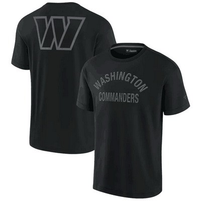 Men's Washington Commanders Black Super Soft Short Sleeve T Shirt