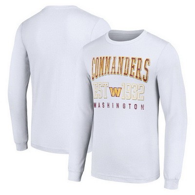 Men's Washington Commanders Starter White Throwback Logo Long Sleeve T Shirt