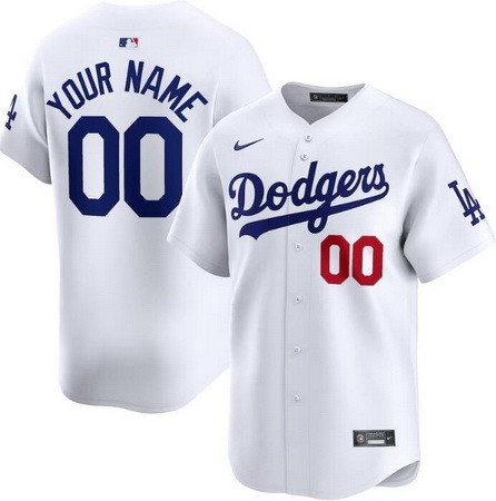 Toddler Los Angeles Dodgers Customized White Limited Jersey