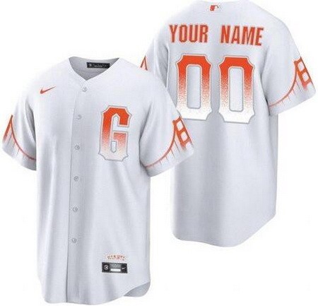 Toddler San Francisco Giants Customized White City Connect Cool Base Jersey