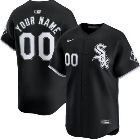 Women's Chicago White Sox Customized Black Alternate Limited Jersey