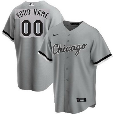 Women's Chicago White Sox Customized Gray Nike Cool Base Jersey