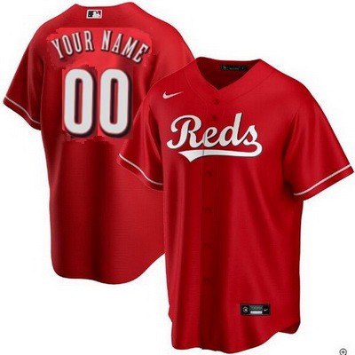 Women's Cincinnati Reds Customized Red Nike Cool Base Jersey