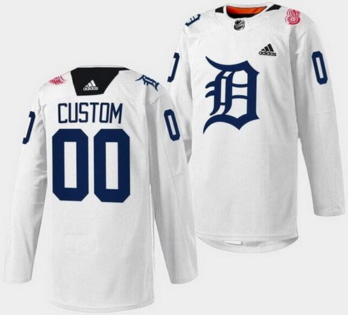 Women's Detroit Red Wings Customized White 2023 Authentic Jersey