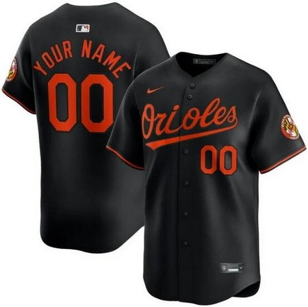 Youth Baltimore Orioles Customized Black Limited Jersey