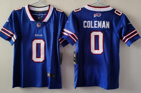 Youth Buffalo Bills #0 Keon Coleman Limited Blue Vapor Jersey