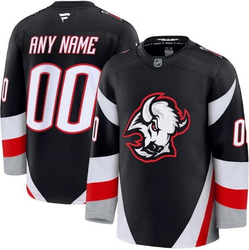 Youth Buffalo Sabres Customized Black Alternate Fanatics Authentic Jersey