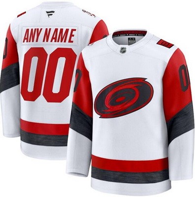 Youth Carolina Hurricanes Custom White 2025 Authentic Jersey