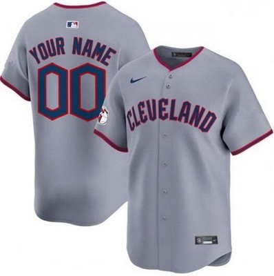 Youth Cleveland Guardians Customized Gray Limited Jersey