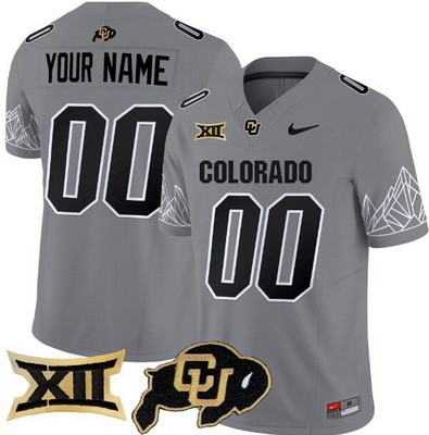 Youth Colorado Buffaloes Custom Limited Gray Alternate FUSE College Football Jersey