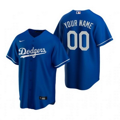 Youth Los Angeles Dodgers Customized Blue Alternate 2020 Cool Base Jersey