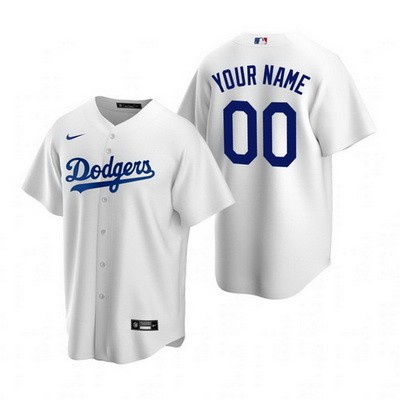 Youth Los Angeles Dodgers Customized White 2020 Cool Base Jersey
