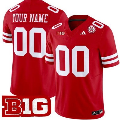 Youth Nebraska Huskers Custom Limited Red FUSE College Football Jersey