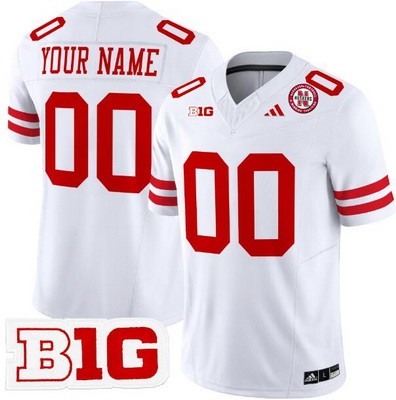 Youth Nebraska Huskers Custom Limited White FUSE College Football Jersey