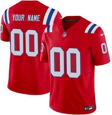 Youth New England Patriots Customized Limited Red FUSE Vapor Jersey