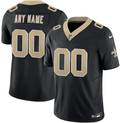Youth New Orleans Saints Customized Limited Black FUSE Vapor Jersey
