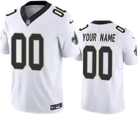 Youth New Orleans Saints Customized Limited White FUSE Vapor Jersey