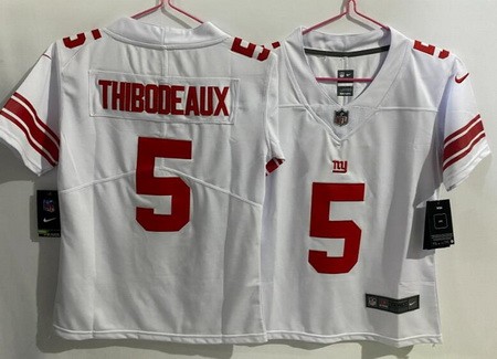 Youth New York Giants #5 Kayvon Thibodeaux Limited White Vapor Jersey