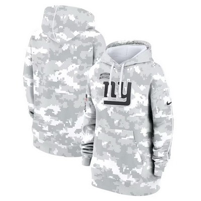 Youth New York Giants Arctic Camo 2024 Salute to Service Club Fleece Pullover Hoodie