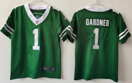 Youth New York Jets #1 Sauce Gardner Limited Green 2024 Vapor Jersey
