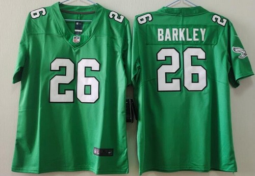 Youth Philadelphia Eagles #26 Saquon Barkley Limited Kelly Green Vapor Jersey