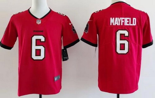 Youth Tampa Bay Buccaneers #6 Baker Mayfield Limited Red Vapor Jersey