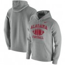 Men's Alabama Crimson Tide Heathered Gray Retro Football Club Fleece Pullover Hoodie