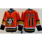 Men's Anaheim Ducks #11 Trevor Zegras Orange Authentic Jersey