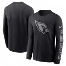 Men's Arizona Cardinals Black RFLCTV Long Sleeve T Shirt