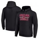 Men's Arizona Cardinals Starter Black Mesh Team Graphic Tri Blend Pullover Hoodie