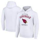 Men's Arizona Cardinals Starter White Logo Pullover Hoodie