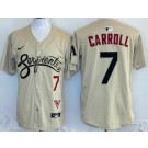 Men's Arizona Diamondbacks #7 Corbin Carroll Cream City Limited Jersey