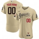 Men's Arizona Diamondbacks Customized Cream 2021 City Authentic Jersey