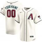 Men's Arizona Diamondbacks Customized White Limited Jersey