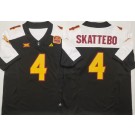 Men's Arizona State Sun Devils #4 Cameron Skattebo Limited Black Alternate College Football Jersey